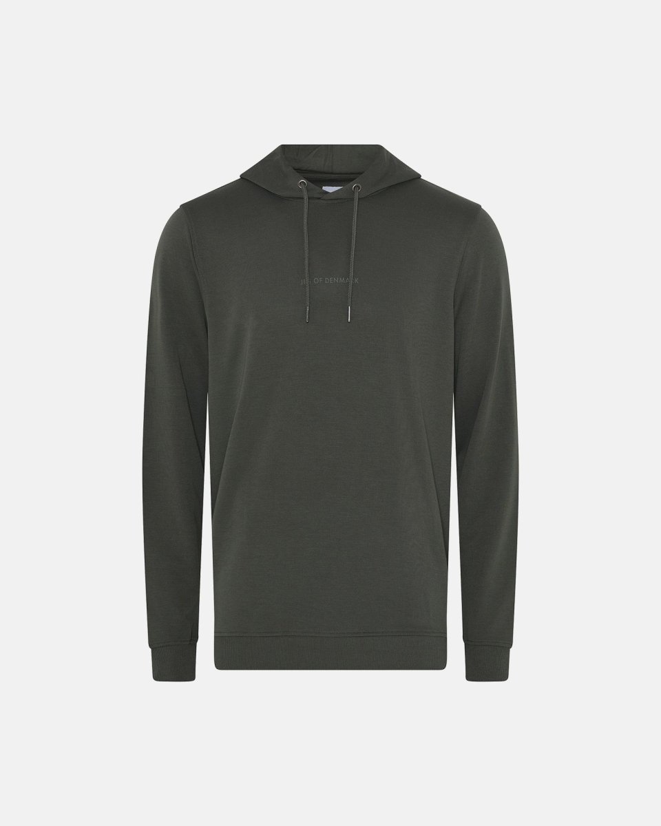 JBS of Denmark Men Hoodie med logo | Bambusviskose | Grøn - S