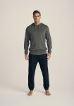 Hoodie med logo, Bambusviskose, Grøn