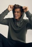 Hoodie med logo, Bambusviskose, Grøn