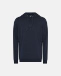 Hoodie med logo, Bambusviskose, navy