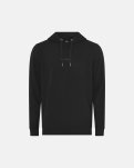 Hoodie med logo, Bambusviskose, Sort