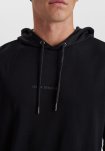 Hoodie med logo, Bambusviskose, Sort