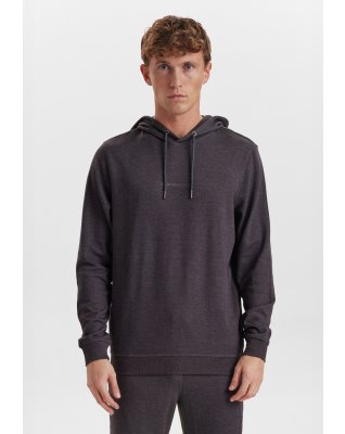 Hoodie med logo | Bambusviskose | Mørk grå -JBS of Denmark Men
