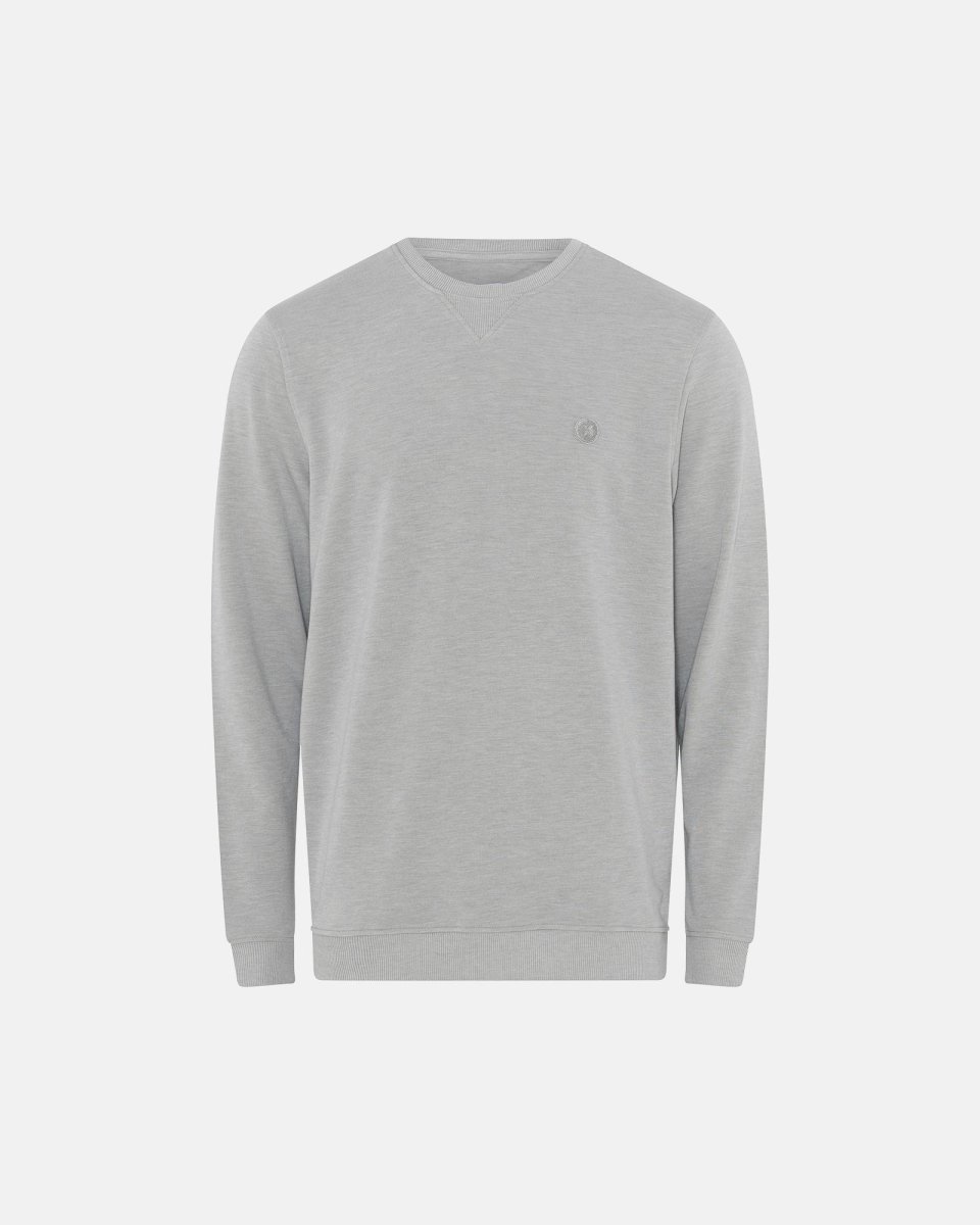 JBS of Denmark Men Trøje med logo | Bambusviskose | Lysegrå - S