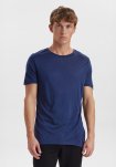 T-shirt, 100% økologisk GOTS uld, Navy