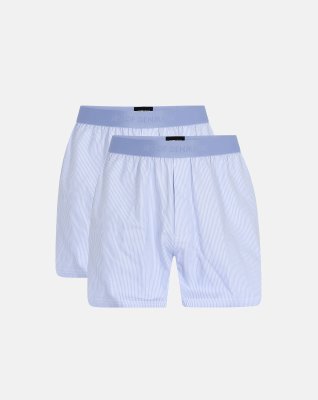 Boxershorts, 2-pak, Bambusviskose, Lyseblå