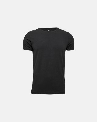 T-shirt o-neck, Bambusviskose, Sort