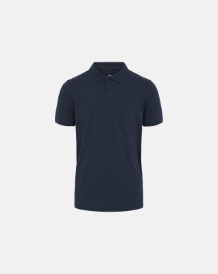 Piqué polo, Bambusviskose, navy