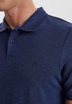 Piqué polo, Bambusviskose, navy