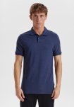 Piqué polo, Bambusviskose, navy