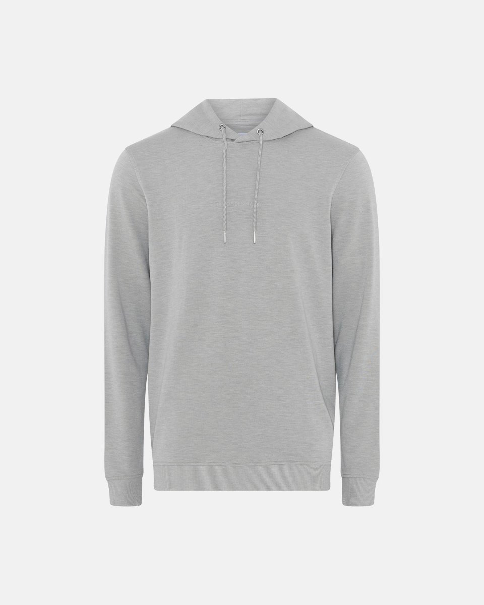 JBS of Denmark Men Hoodie med logo | Bambusviskose | Grå - S