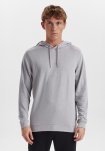 Hoodie med logo, Bambusviskose, Grå