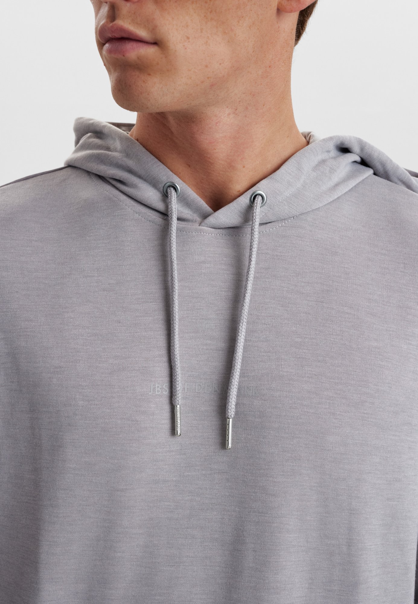 Hoodie med logo | Bambusviskose | Grå -JBS of Denmark Men Hoodie med logo | Bambusviskose | Grå -JBS of Denmark Men