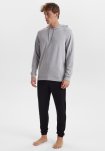 Hoodie med logo, Bambusviskose, Grå
