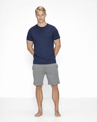 Piqué t-shirt, Bambusviskose, Marine