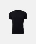 Piqué t-shirt, Bambusviskose, sort