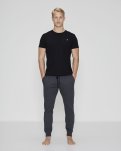 Piqué t-shirt, Bambusviskose, sort