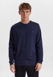 Trøje med logo, Bambusviskose, Navy