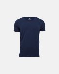 T-shirt v-hals, Bambusviskose, Marine
