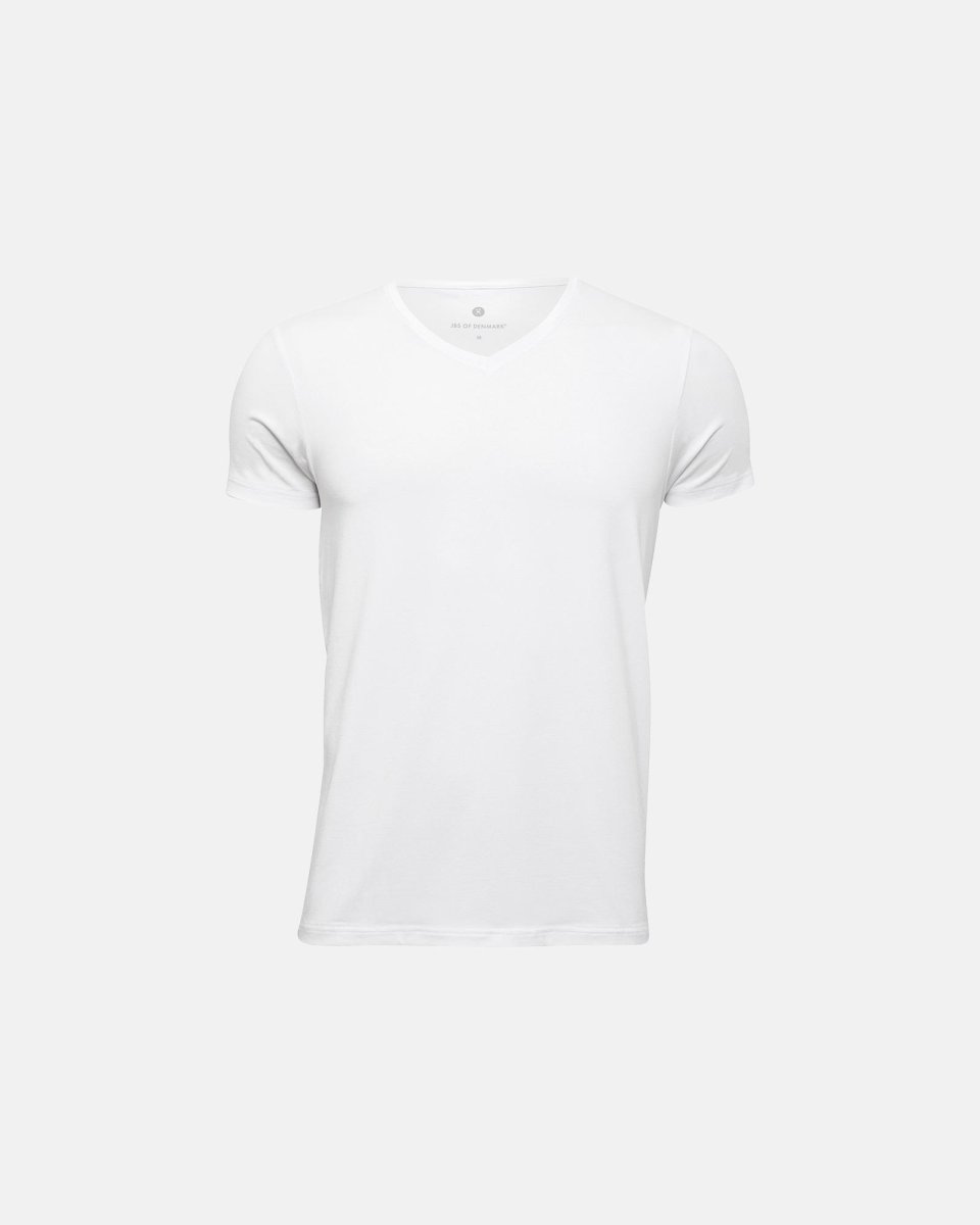 JBS of Denmark Men T-shirt v-hals | Bambusviskose | Hvid - S