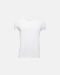 T-shirt v-hals, Bambusviskose, Hvid
