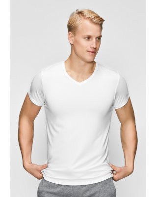 T-shirt v-neck | Bambusviskose | Hvid -JBS of Denmark Men