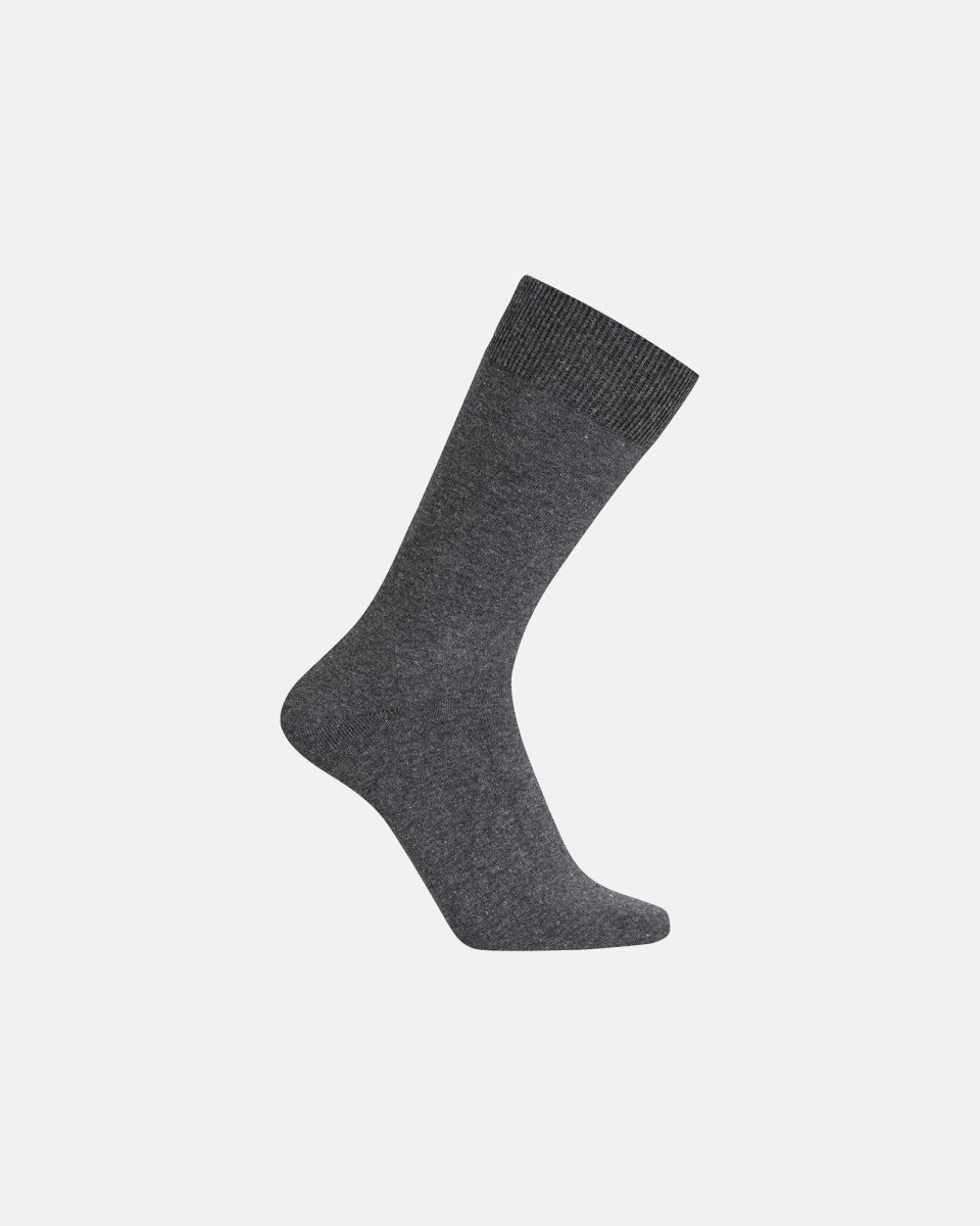Claudio Classic strømpe | Bomuld | Sort melange - 40-47