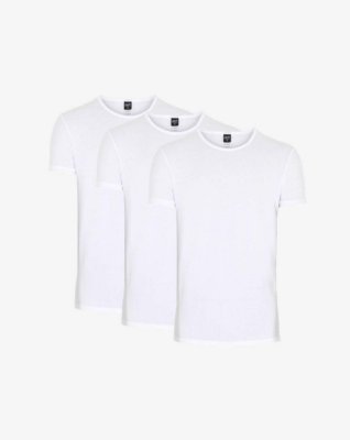 T-shirt 3-pak | Økologisk bomuld | Hvid -Claudio