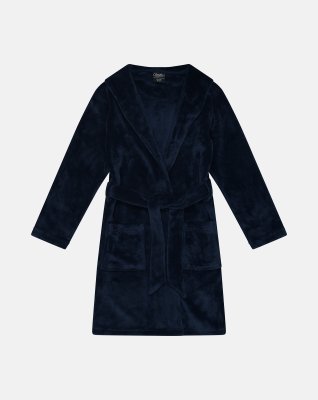 Badekåbe i frotté | 100% recycled polyester | Navy -Claudio