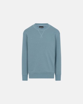 Sweatshirt | Økologisk bomuld | Blå -Claudio