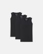 Tanktop "singlet" 3-pak | Økologisk bomuld | Sort - Claudio