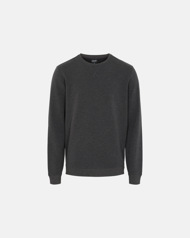 Sweatshirt | Recycled polyester | Grå melange