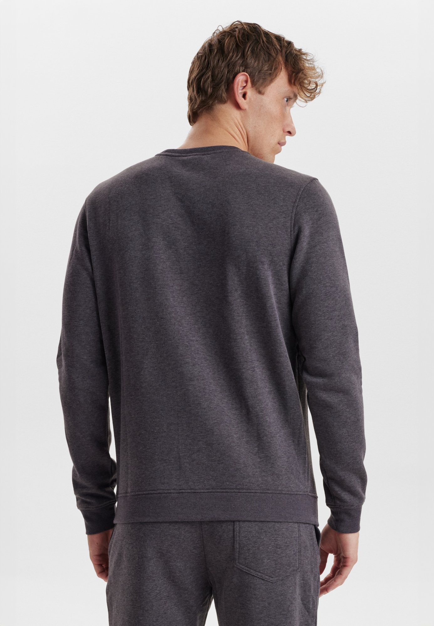 Sweatshirt | Recycled polyester | Grå melange -Claudio Sweatshirt | Recycled polyester | Grå melange -Claudio