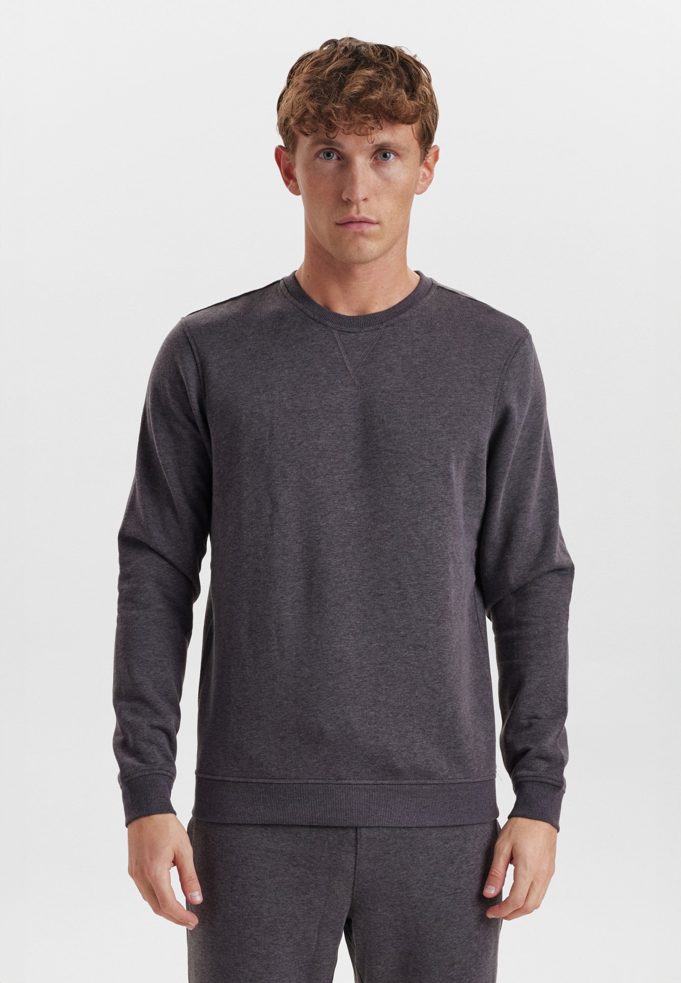 Sweatshirt | Recycled polyester | Grå melange -Claudio Sweatshirt | Recycled polyester | Grå melange -Claudio