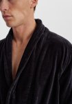 Badekåbe | 100% økologisk bomuld | Sort -Claudio