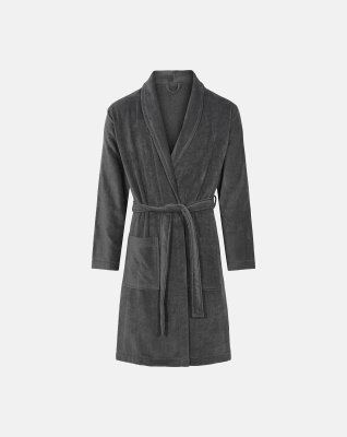 Badekåbe | 100% økologisk bomuld | Grå -Claudio