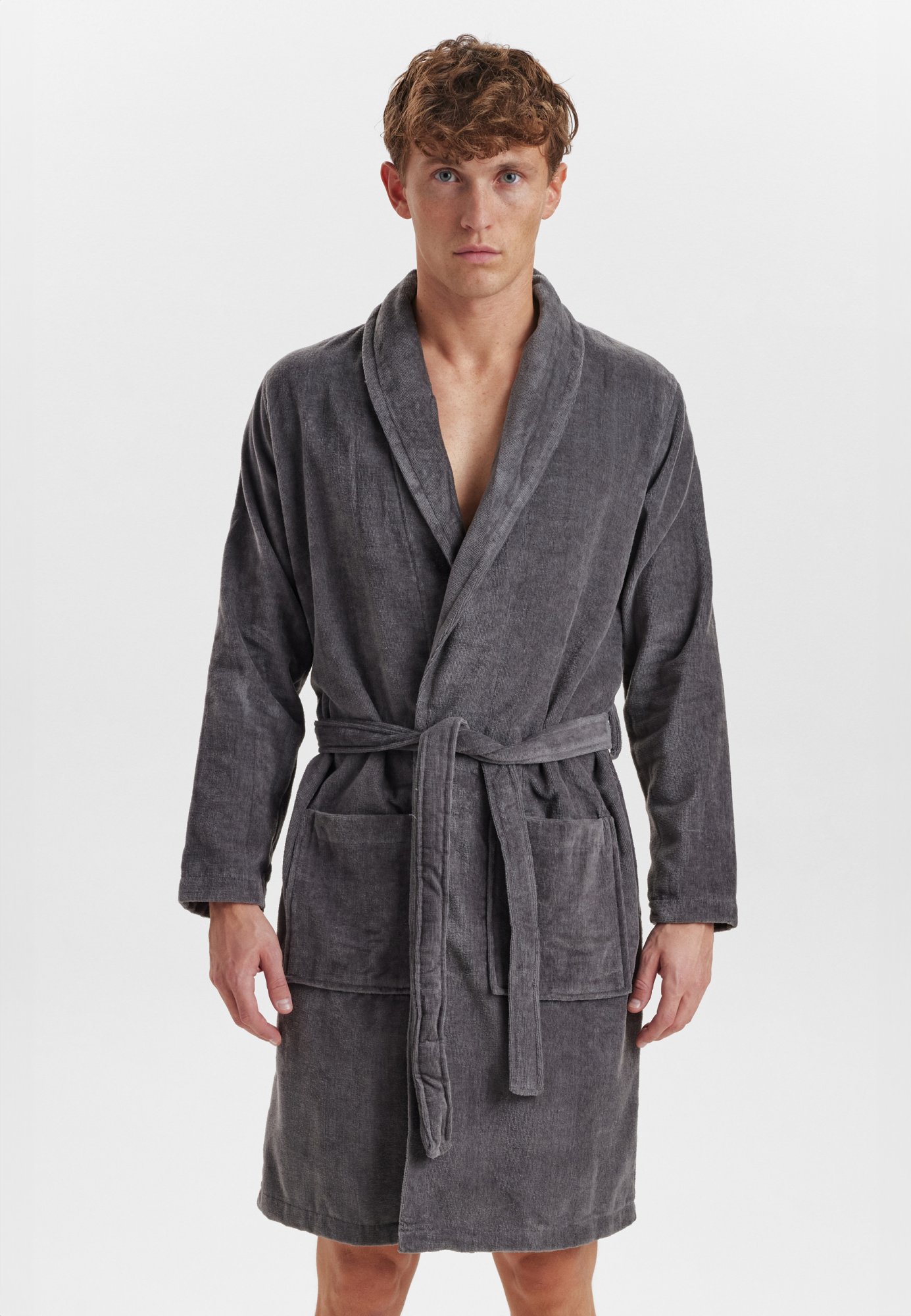 Badekåbe | 100% økologisk bomuld | Grå -Claudio Badekåbe | 100% økologisk bomuld | Grå -Claudio