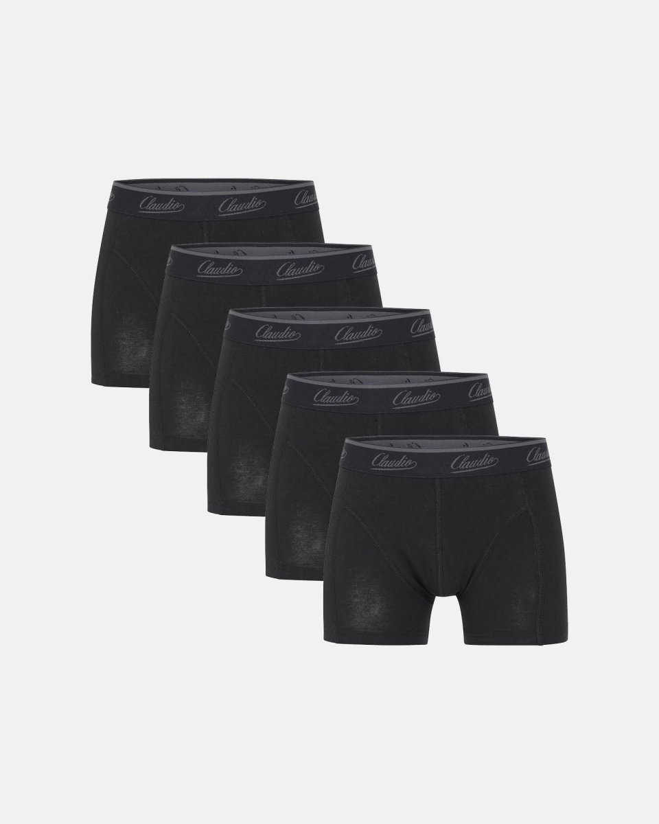 Claudio Tights "kids" 5-pak | Økologisk bomuld | Sort - 7/8