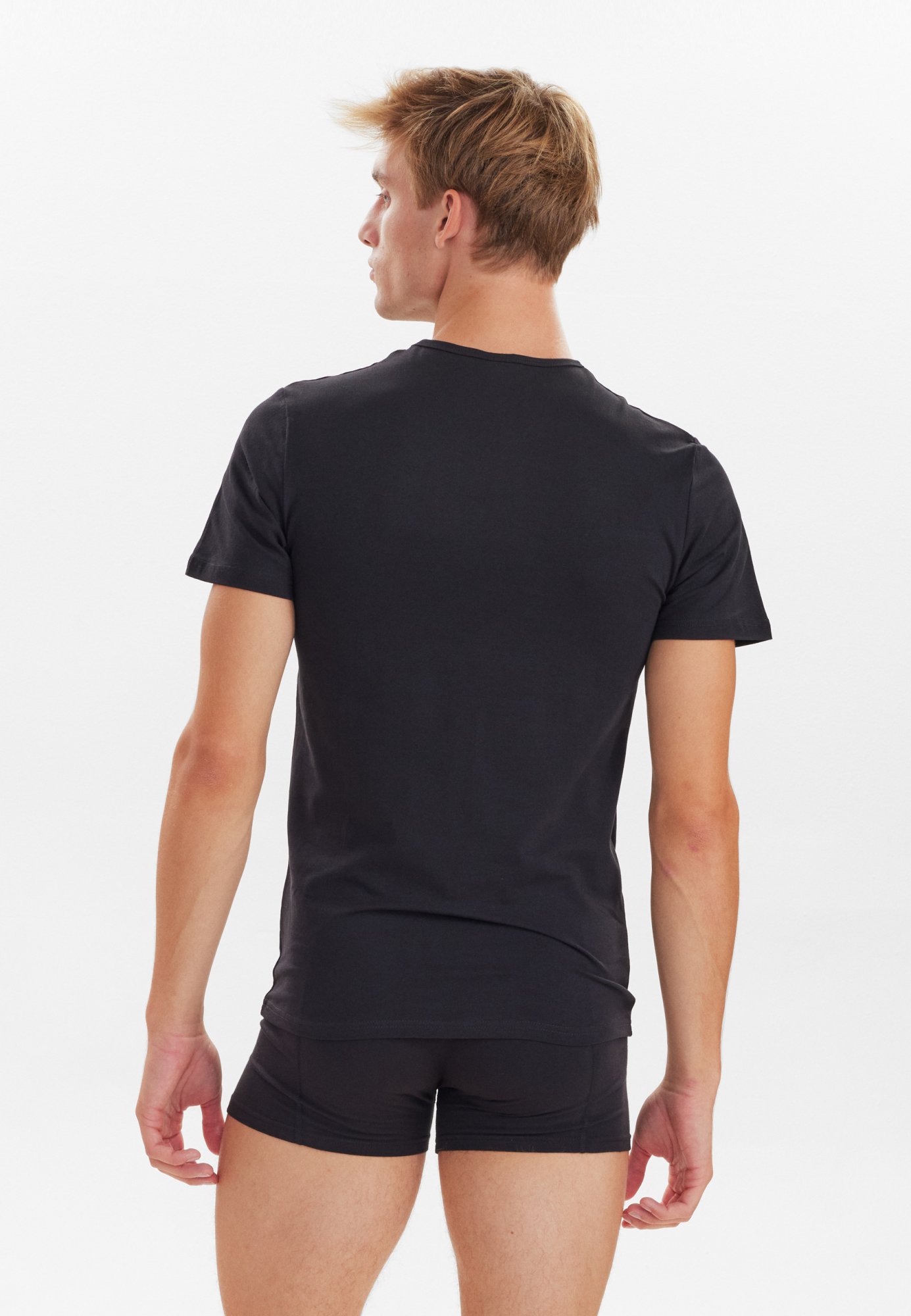 T-shirts 3-pak | Økologisk bomuld | Sort -Claudio T-shirts 3-pak | Økologisk bomuld | Sort -Claudio