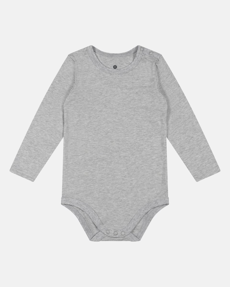 JBS of Denmark Kids Langærmet body | Bambusviskose | Lysegrå - 68