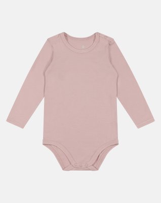 Langærmet body, Bambusviskose, Rose