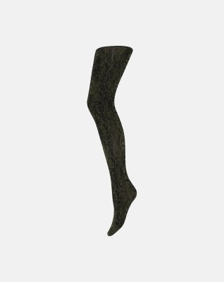 Strømpebukser "Snake" | 70 denier | Grøn -Hype the Detail