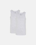 Singlet | 2-pak | Bambusviskose | Grå -JBS of Denmark Kids