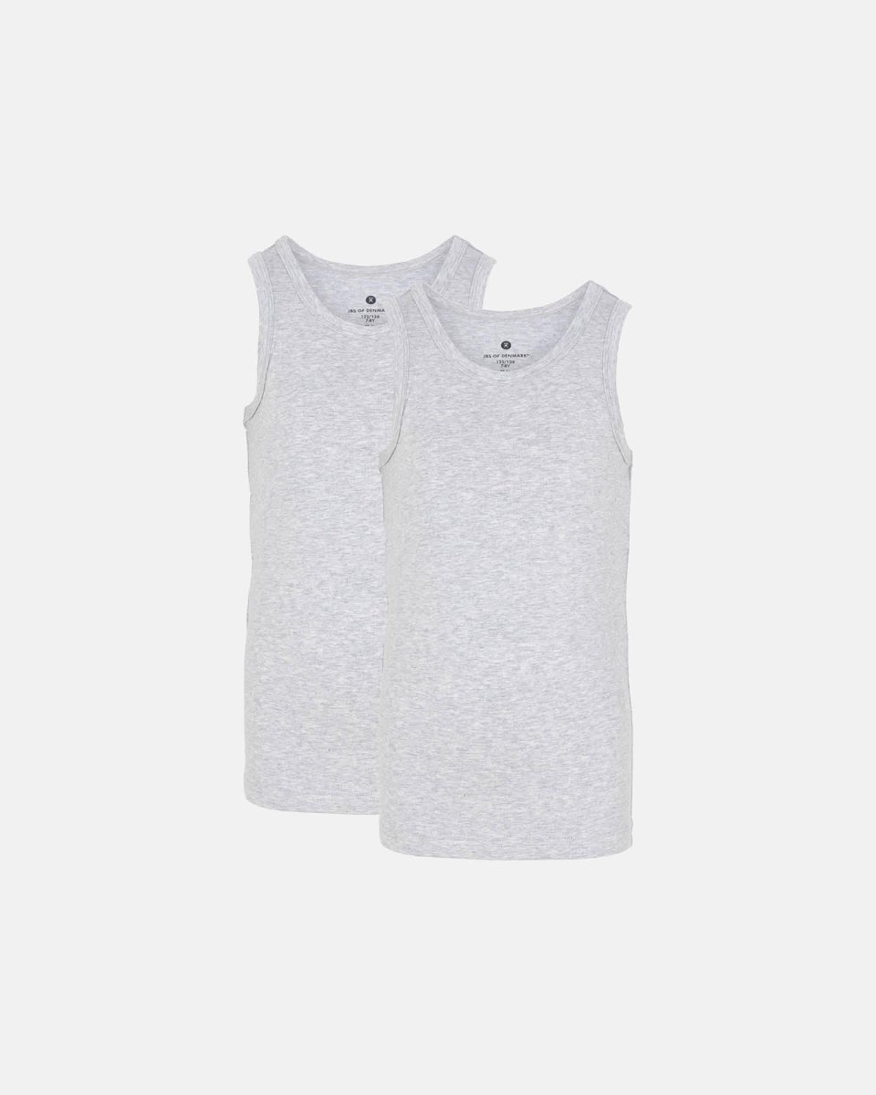 JBS of Denmark Kids Singlet "kids" | 2-pak | Bambusviskose | Grå - 7/8