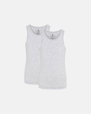 Undertrøje "kids", 2-pak, Bambusviskose, Grå