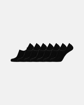 Strømper "in-shoe" 7-pak, Bambusviskose, Sort