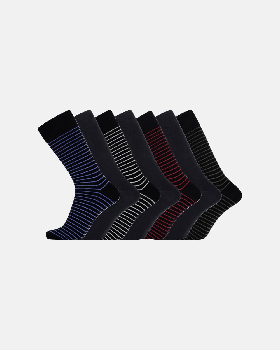 JBS Strømper 7-pak | Bambusviskose | Multifarvet - 37-40