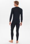 Langærmet t-shirt "wool"  | 100% merino uld | Sort -JBS
