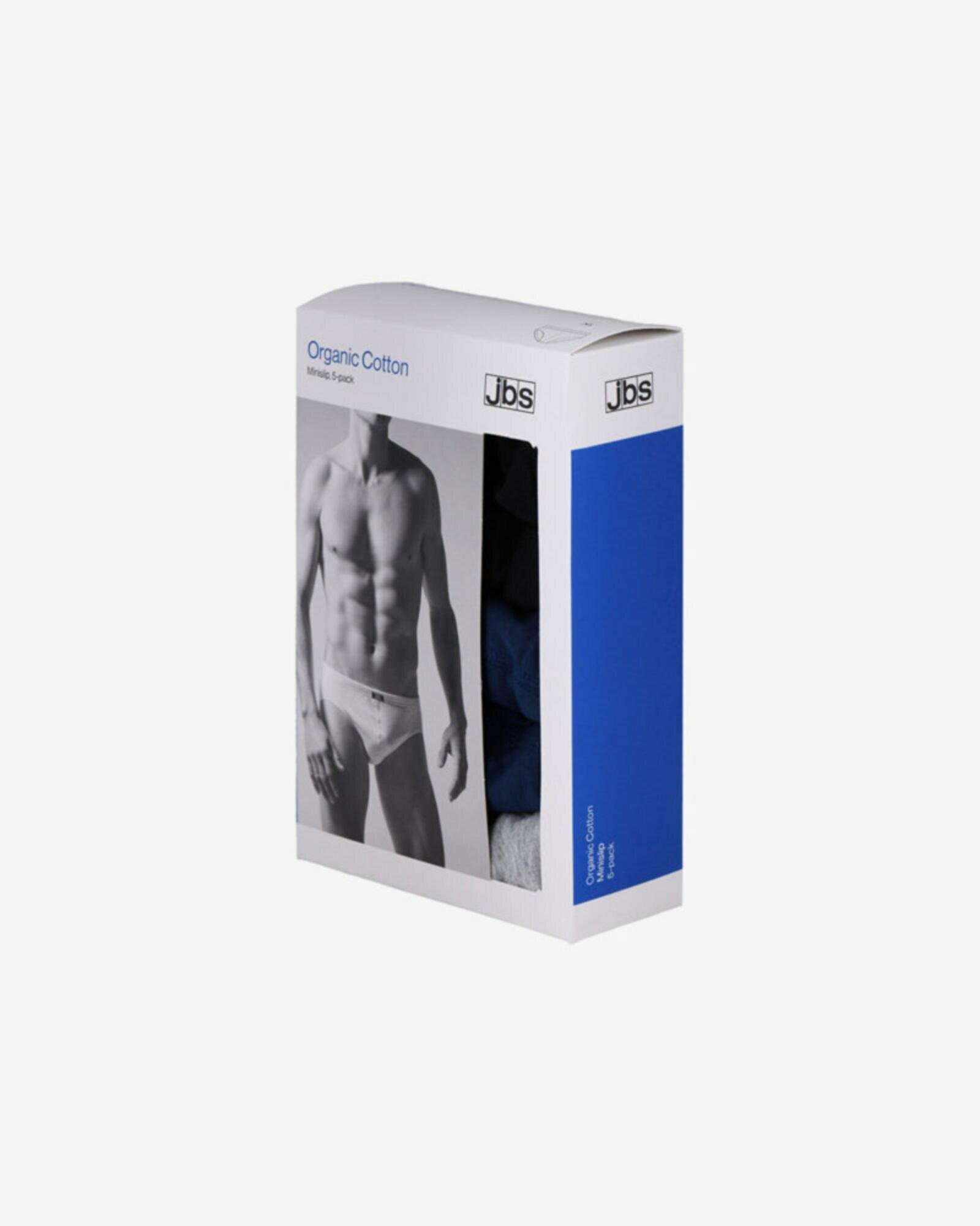 Briefs "mini slip" 5-pak | 100% økologisk bomuld | Multifarvet -JBS Briefs "mini slip" 5-pak | 100% økologisk bomuld | Multifarvet -JBS
