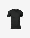 T-shirt "v-neck" 2-pak | Bomuld | Sort -JBS